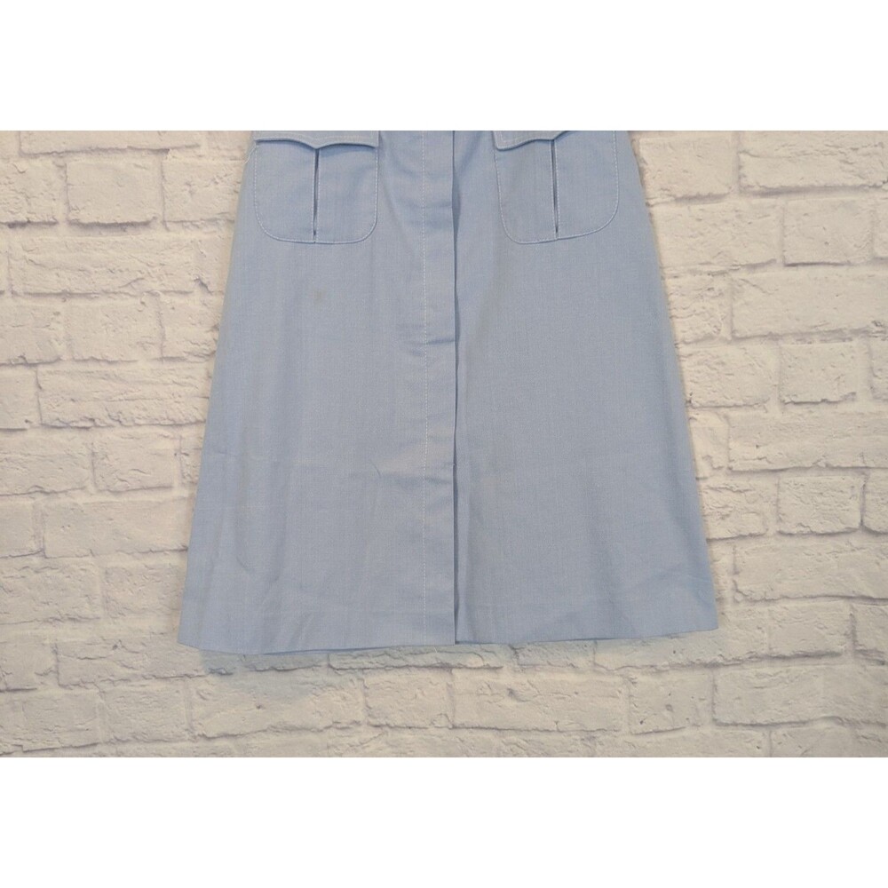 Mj Concepts Vintage Chambray Button Up Midi Skirt… - image 3